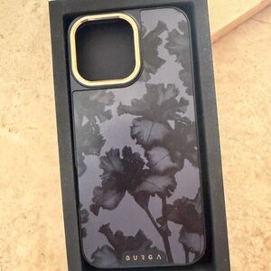 Burga Black Floral Phone Case